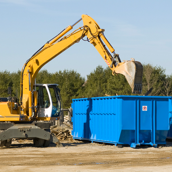 what size residential dumpster rentals are available in Two Rivers WI